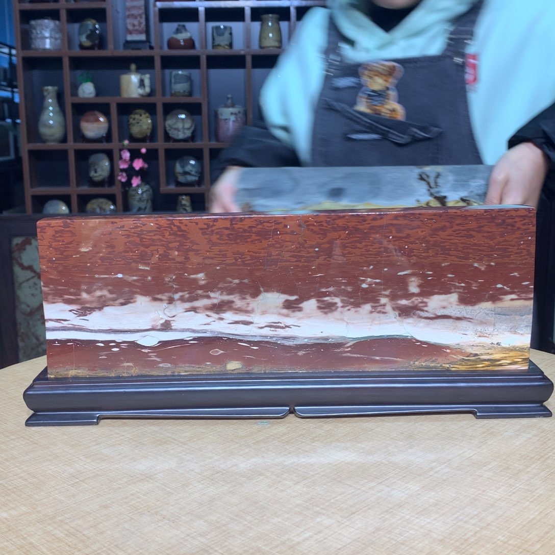 紫砂，广西国画石摆件，收藏观赏