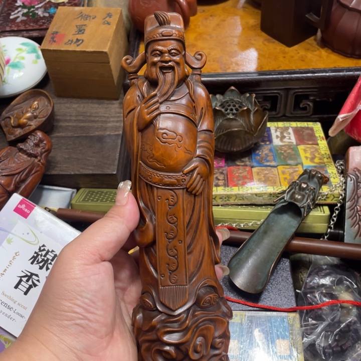 道***1花梨木类端景台陶瓷艺术家的作品是一