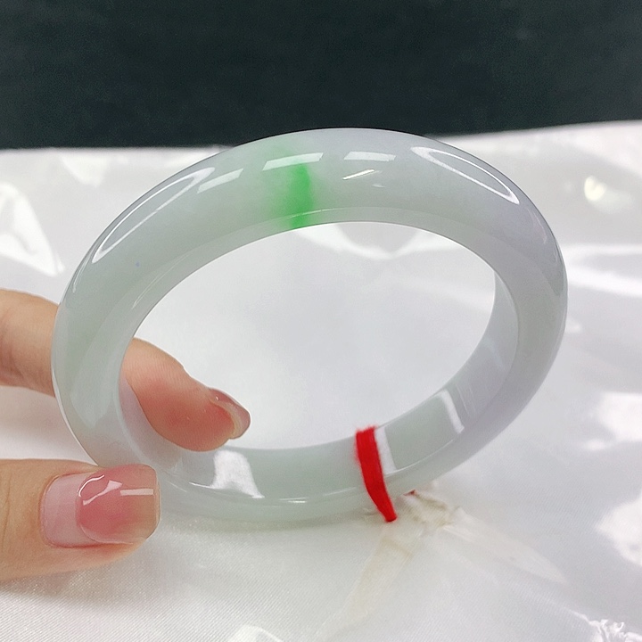 翡翠未镶嵌手镯圈58，28013