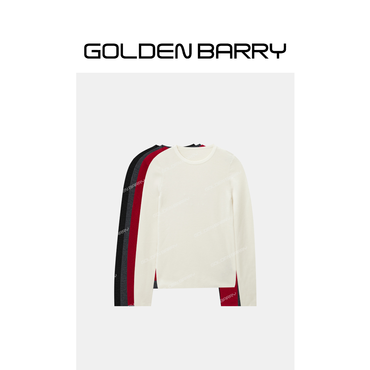 GOLDENBARRY|241227基础款超细圆领毛衫