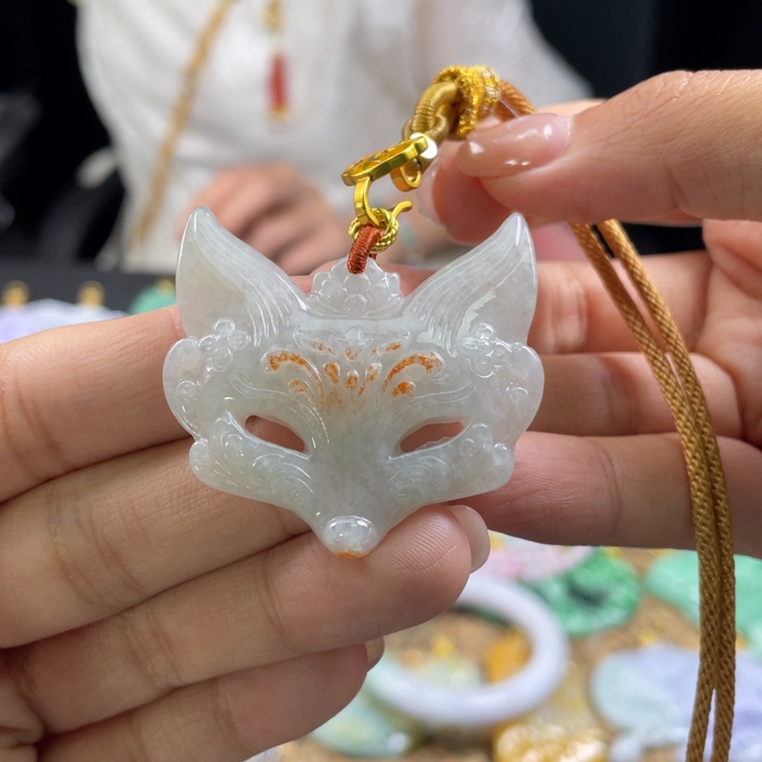 翡翠未镶嵌颈饰代编织