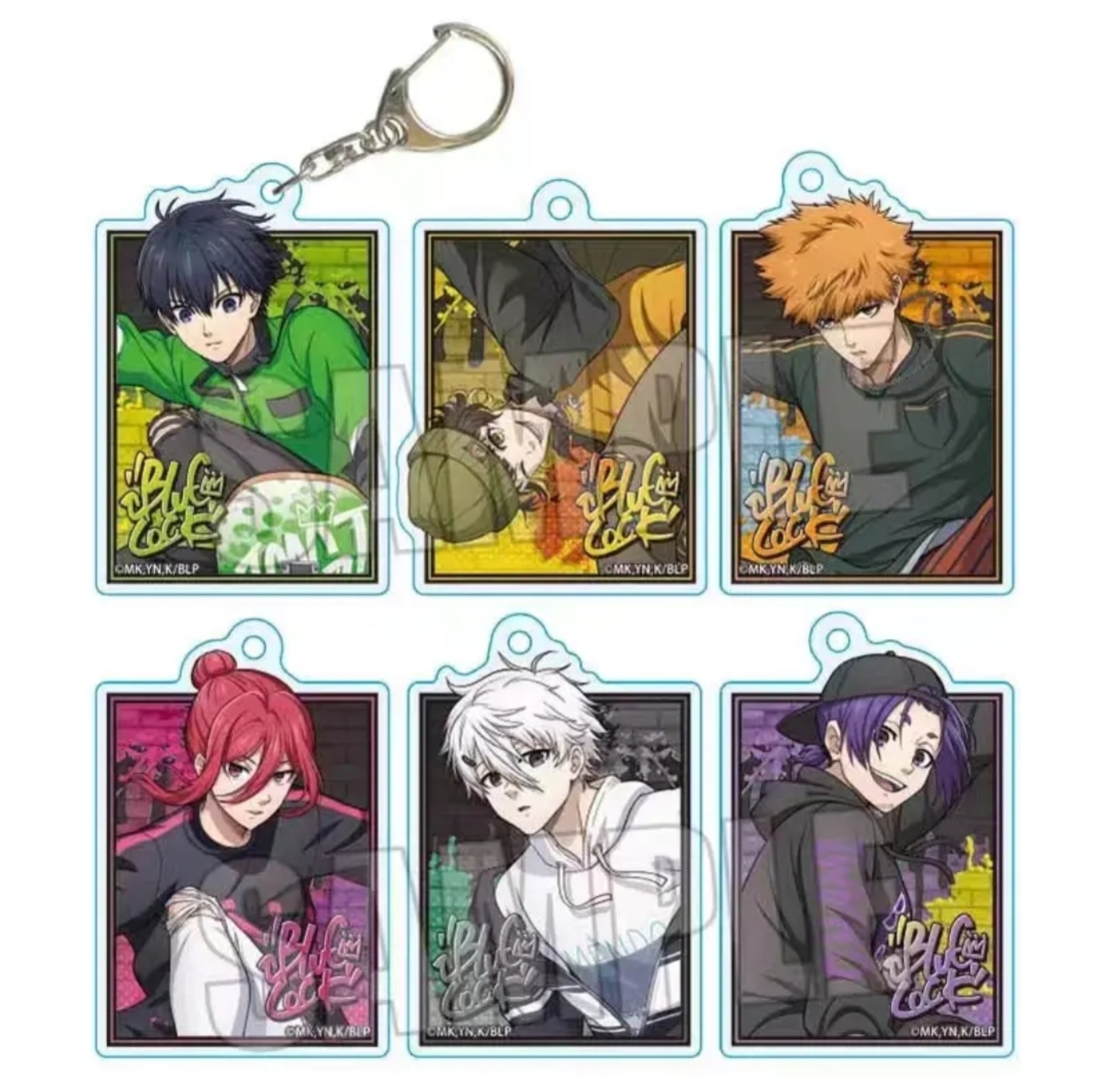 蓝色监狱 蓝锁滑板涂鸦挂件（盲盒代拆）