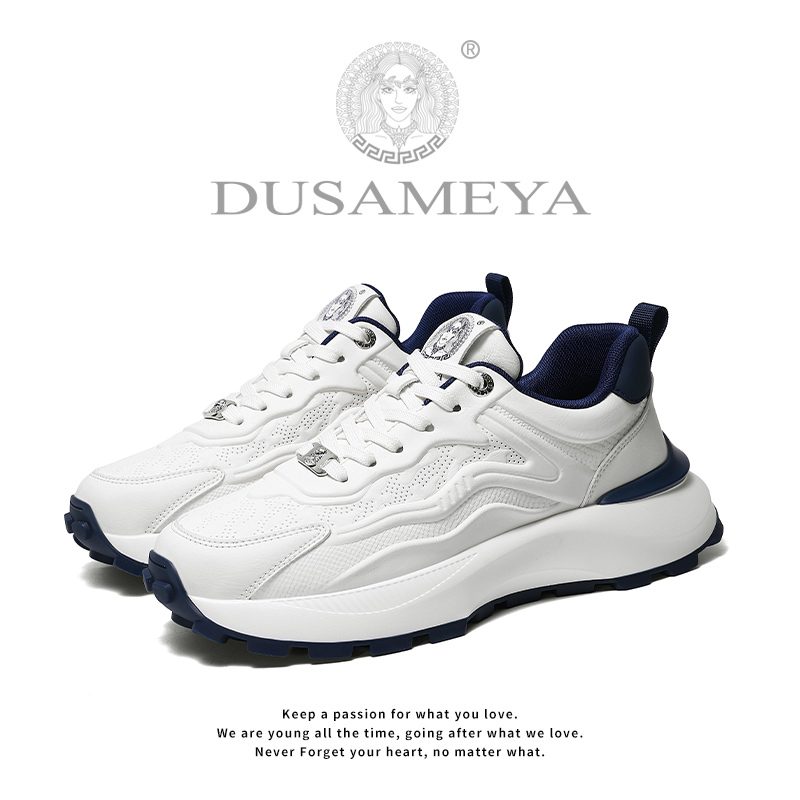 DUSAMEYA/杜莎米娅冬季透气男鞋2025爆款休闲轻奢潮流男式运动鞋