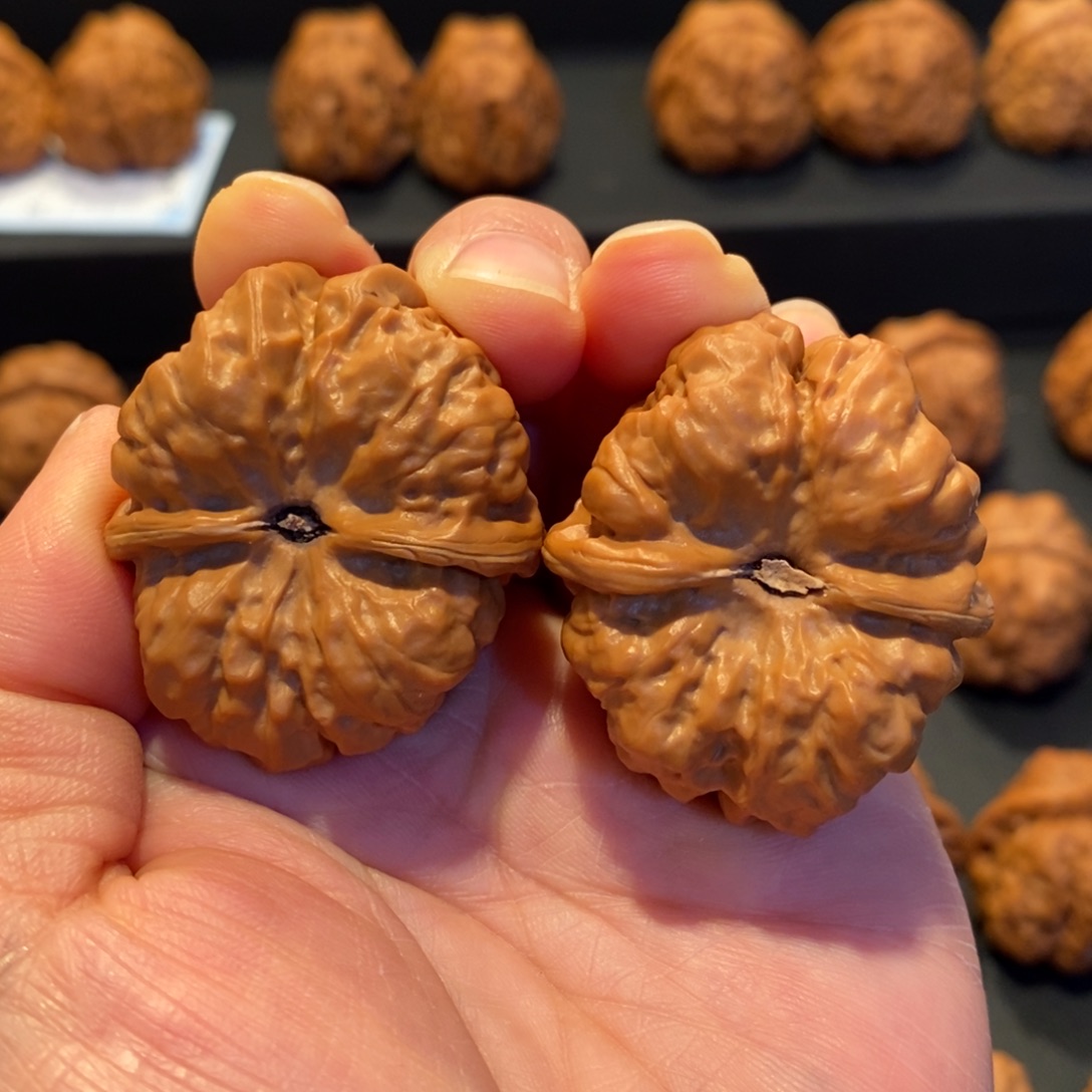 奋***斗把件文玩核桃蛤蟆头