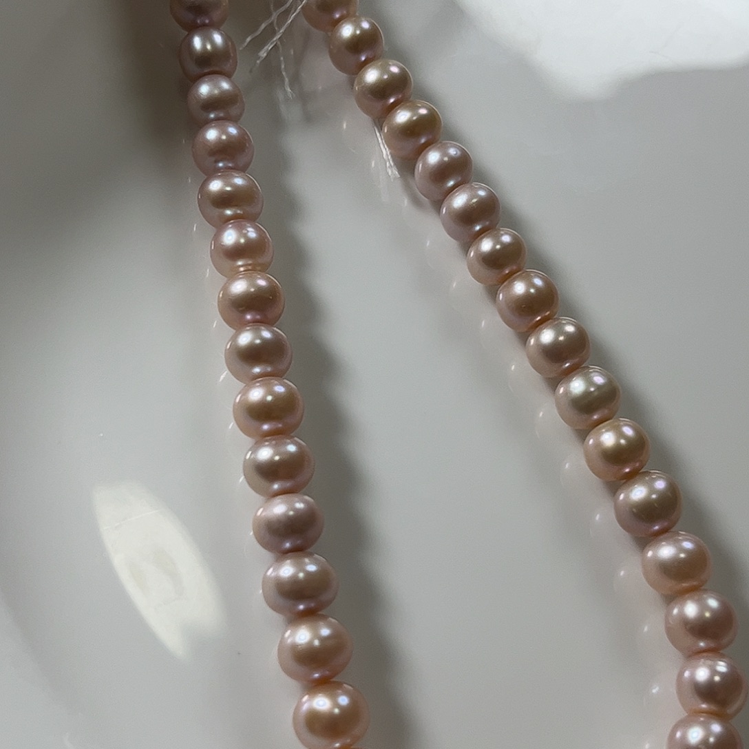 未镶嵌项链淡水珍珠8.3左右粉色系