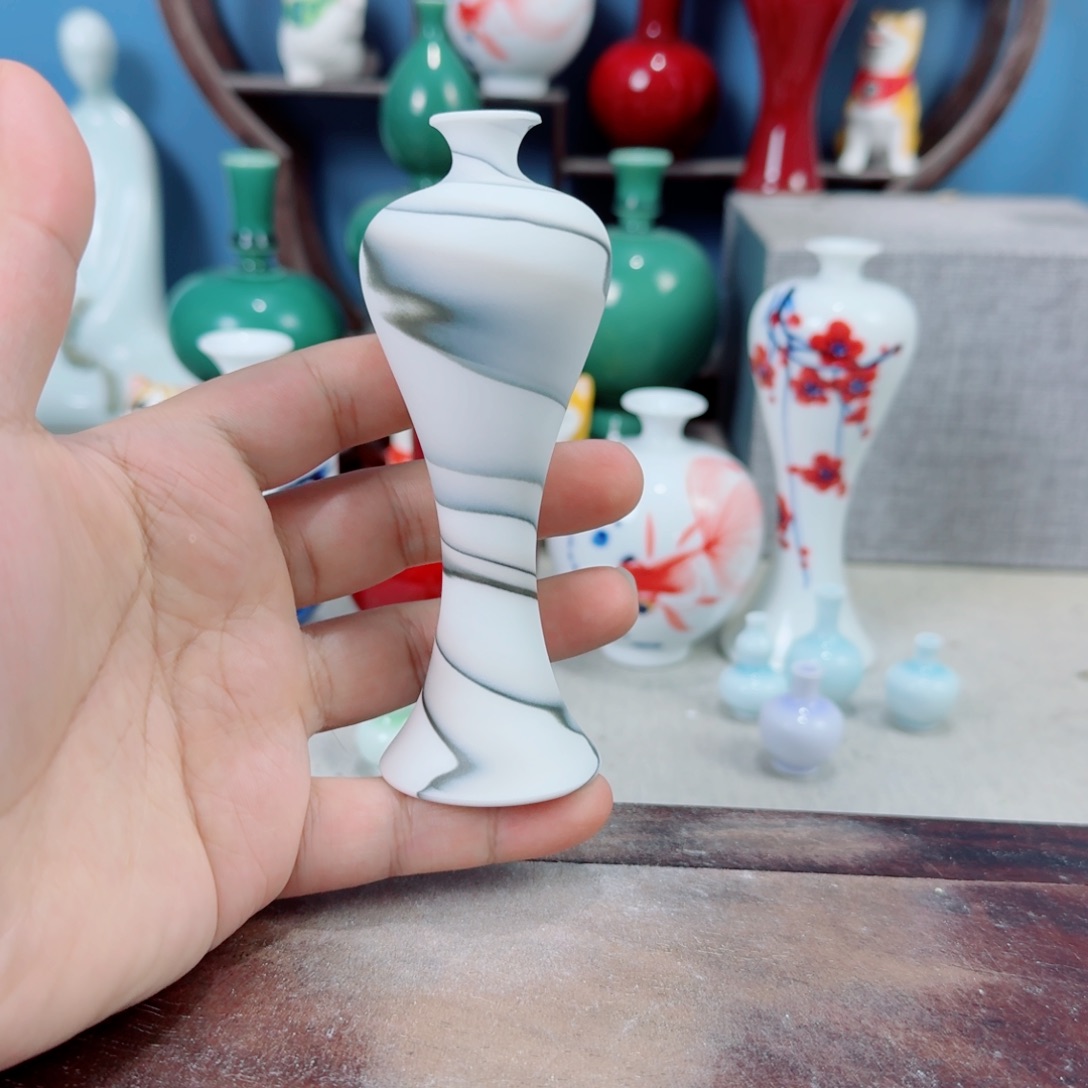 陶瓷手工小花器摆件