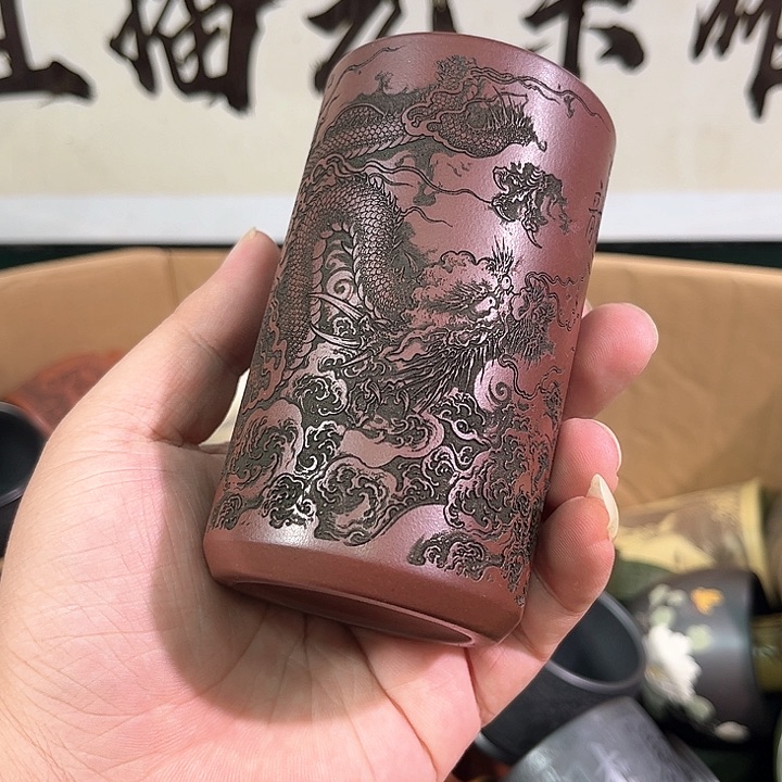 茶杯紫砂全手工紫砂主人杯
