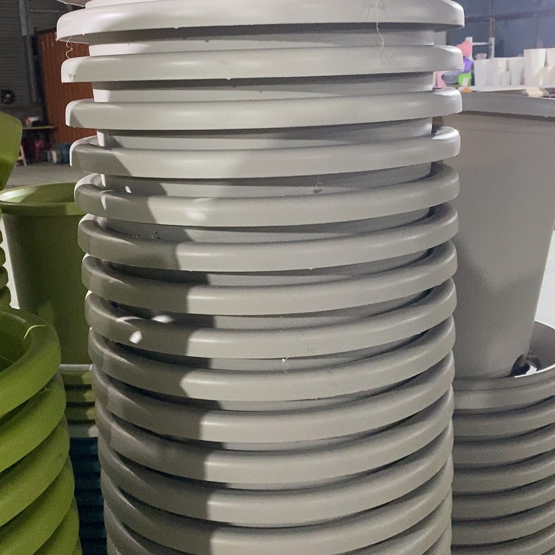 树脂四季8号灰白色3个无拖