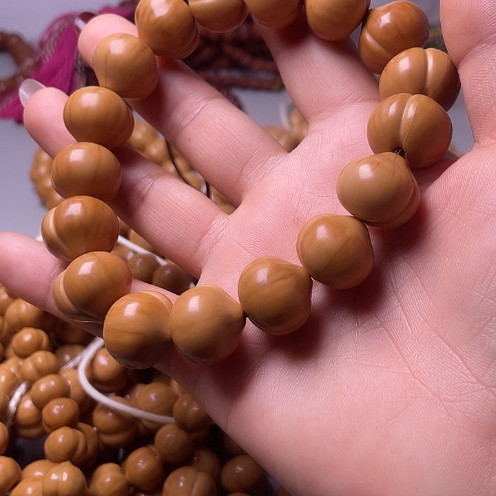 爱***爵手串猴头核桃17尺寸镜面柯基屁桃手持全品无暇