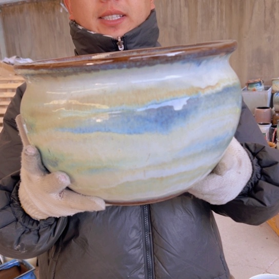 紫砂花盆高20口31————