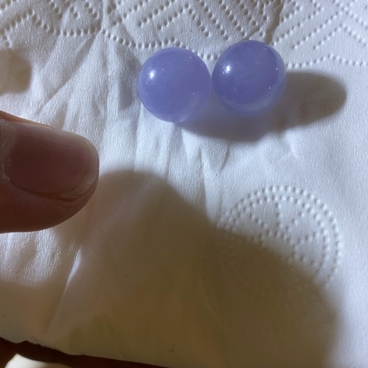 定制翡翠未镶嵌天然翡翠a货紫珠