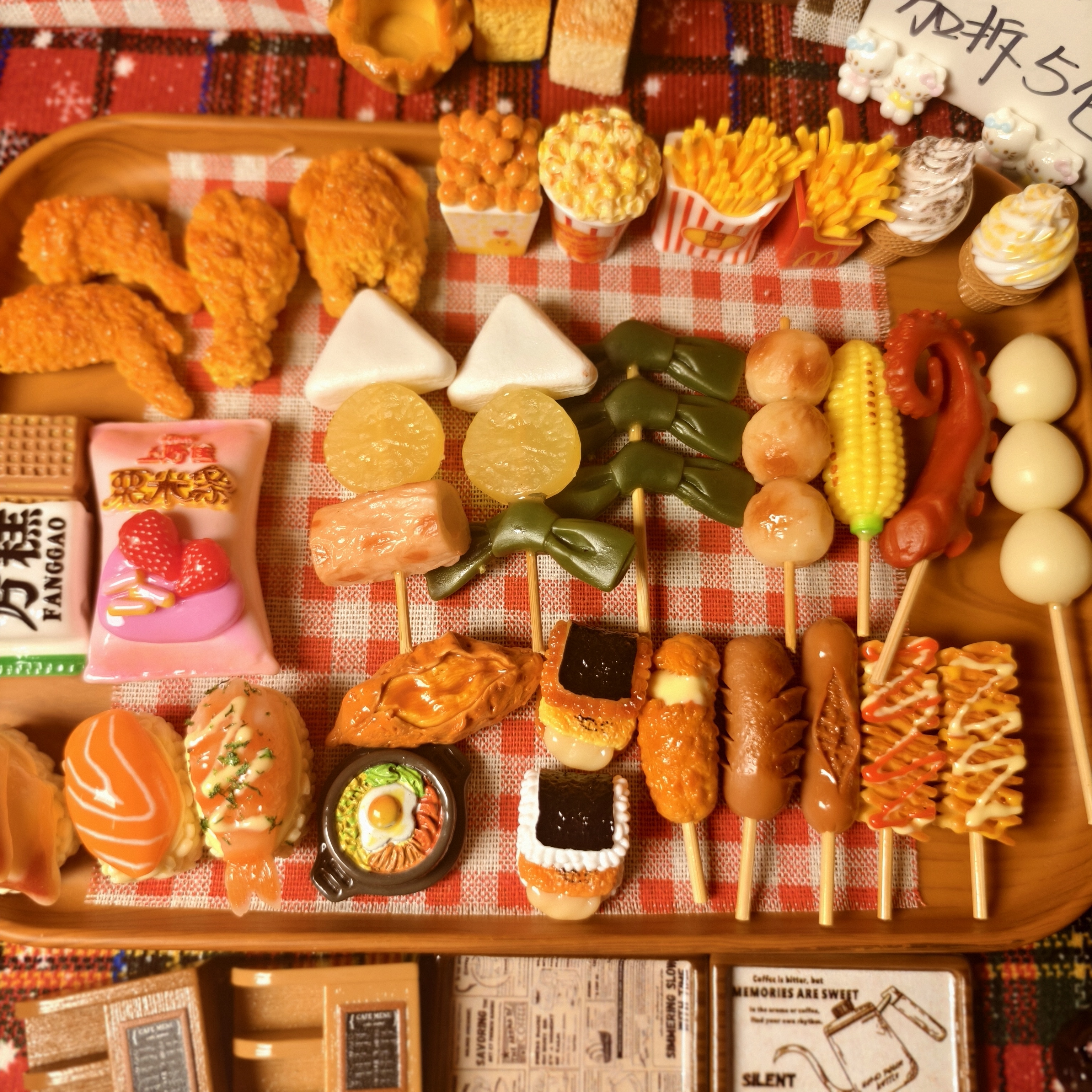 （直播拆）美食系列树脂食玩创意DIY