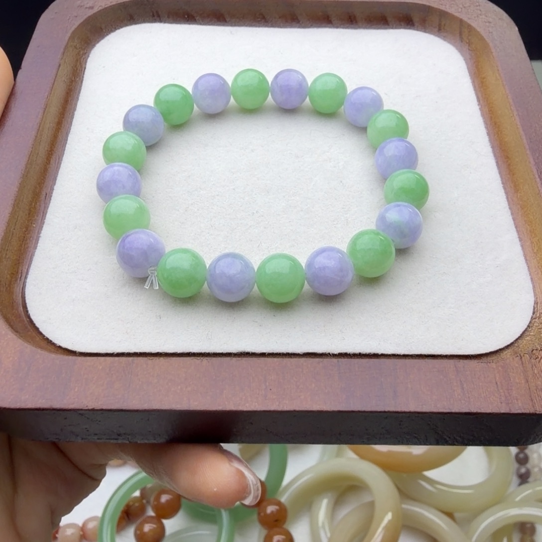 玲***签翡翠未镶嵌手串翡翠手串