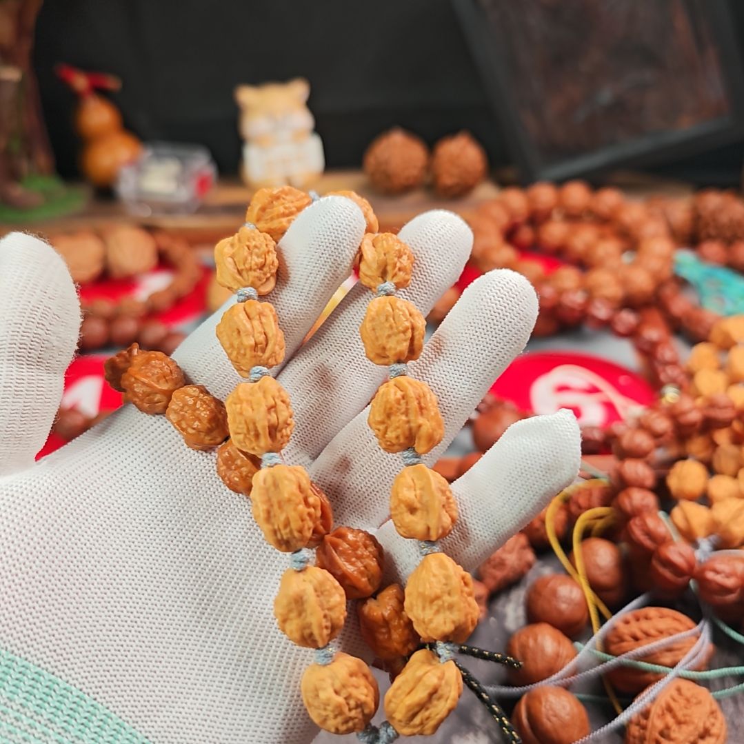 ༄***࿐手串文玩核桃金蟾蛤蟆头手串