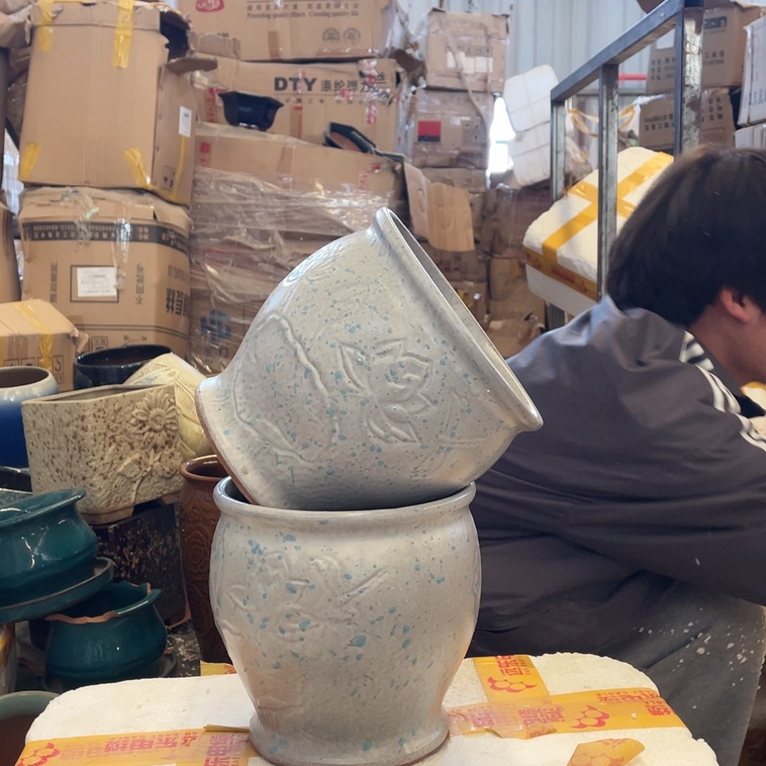 红陶宜兴紫砂花盆