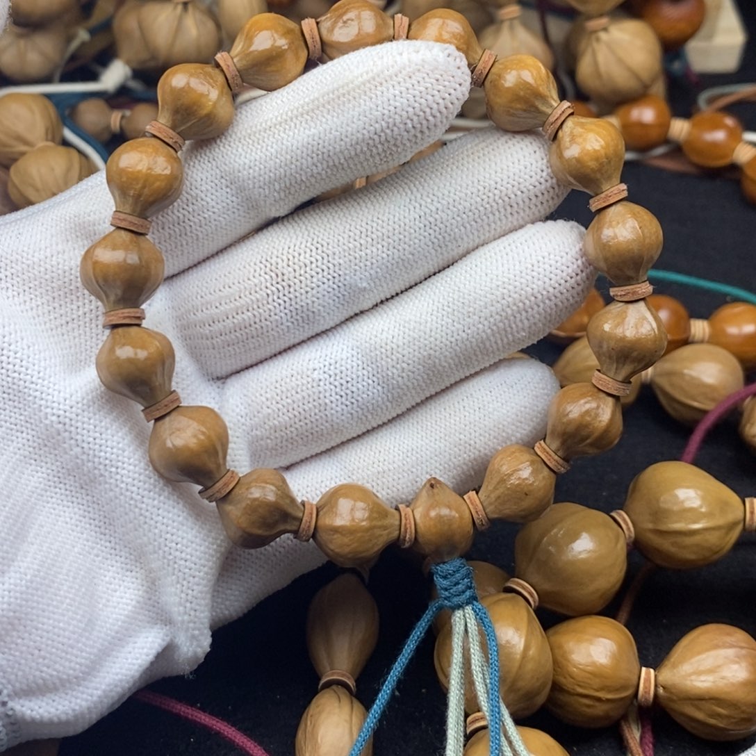 戒***烟手串/手链橄榄核1213三花蜜桃臀17颗