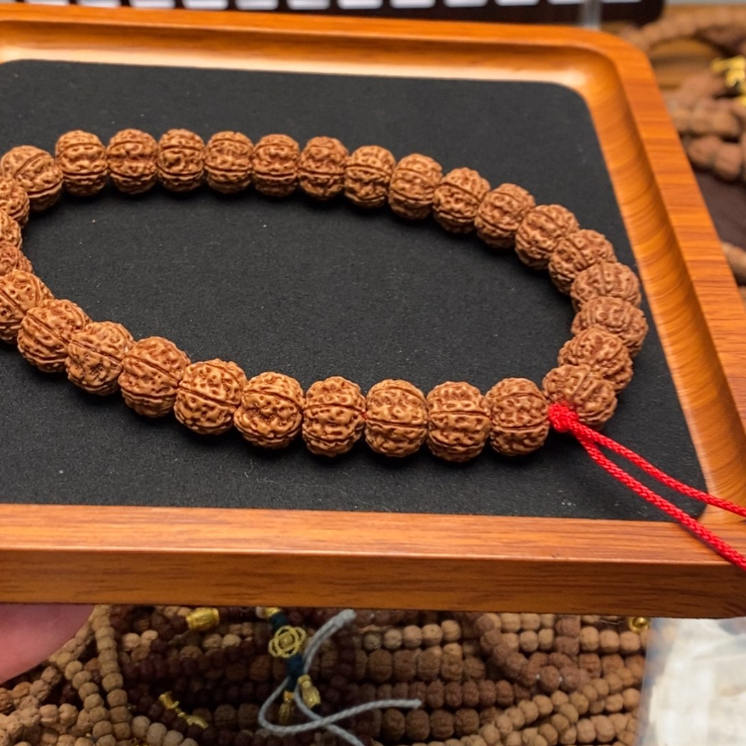 金刚菩提吊坠小*六瓣凹底梅花单圈