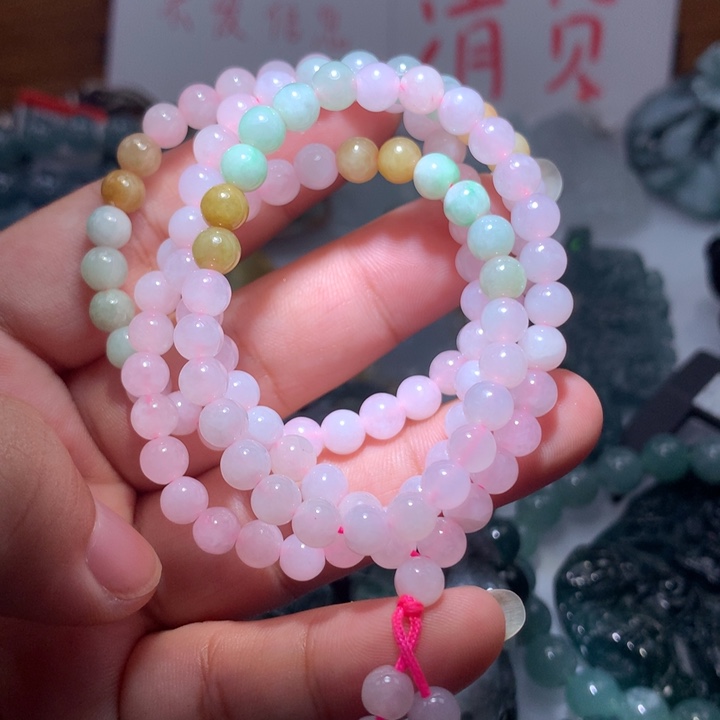 翡翠颈饰未镶嵌保真天然A货翡翠