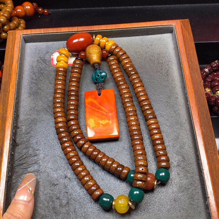 清***龙星月菩提吊坠菩提