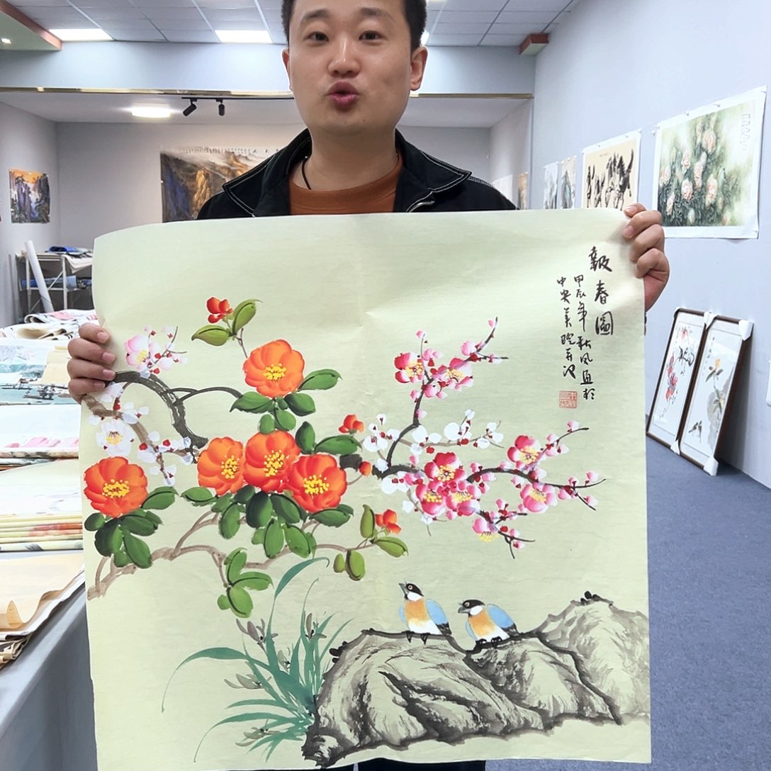 国画国画作品宣纸纯手绘