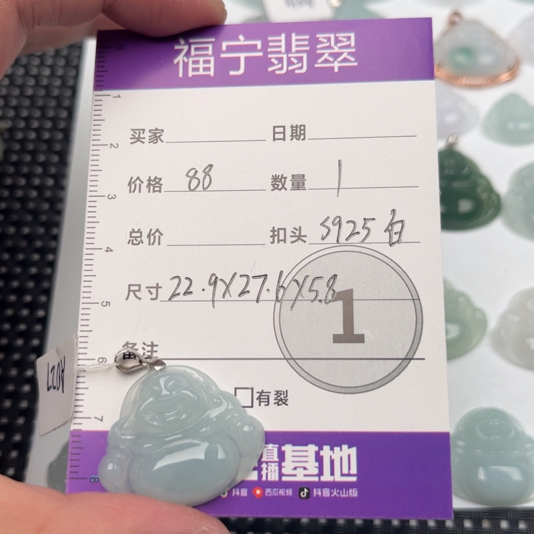 翡翠颈饰未镶嵌吊坠