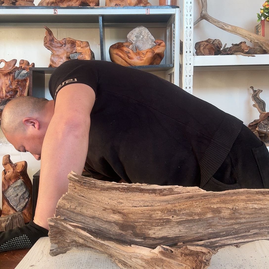 冬***春木太行崖吧摆件摆件