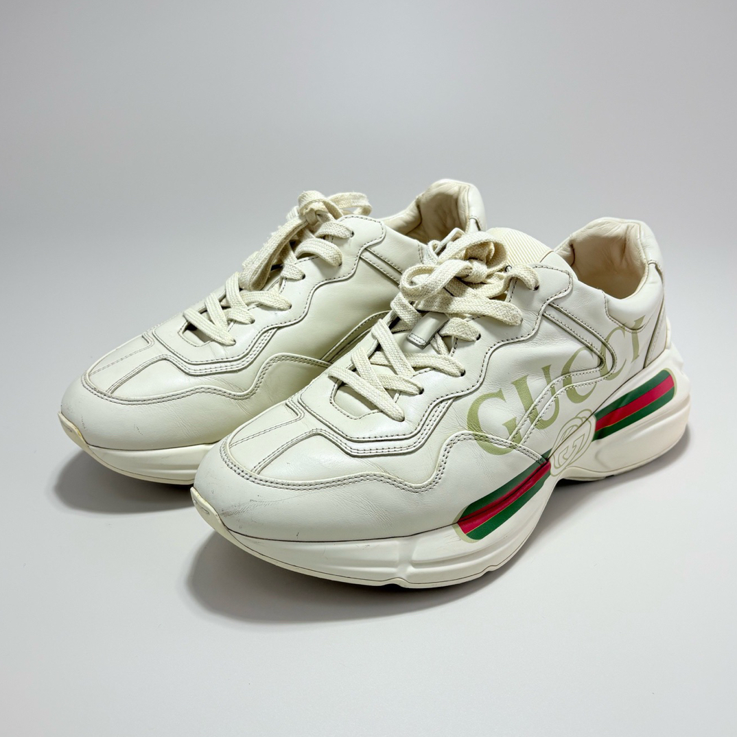 90新 GUCCI/古驰 古驰腰带老爹鞋41码 9新13954
