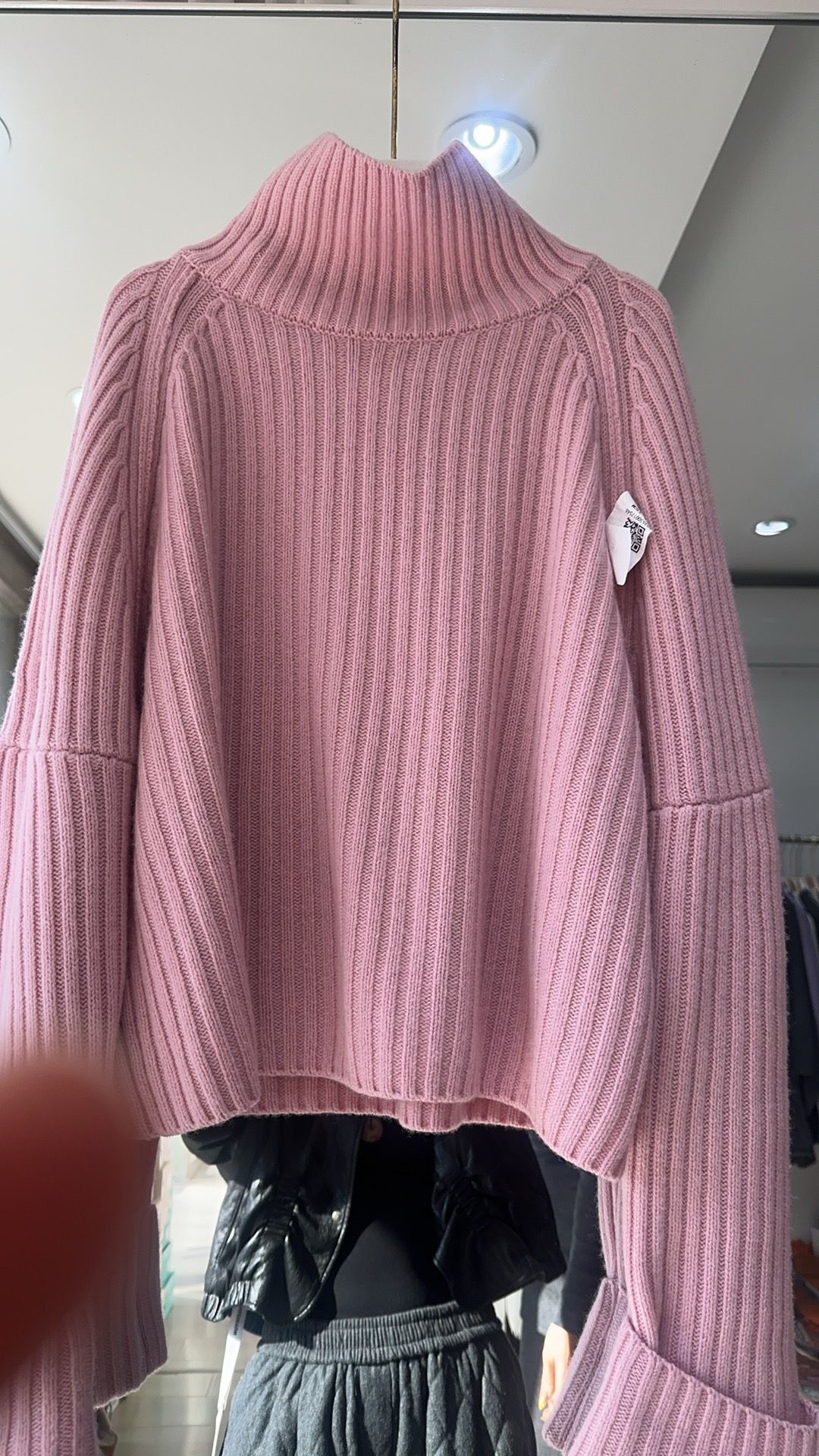 原绒艺术针织法式粗辫套头山羊绒针织衫粉蓝灰色显瘦百搭