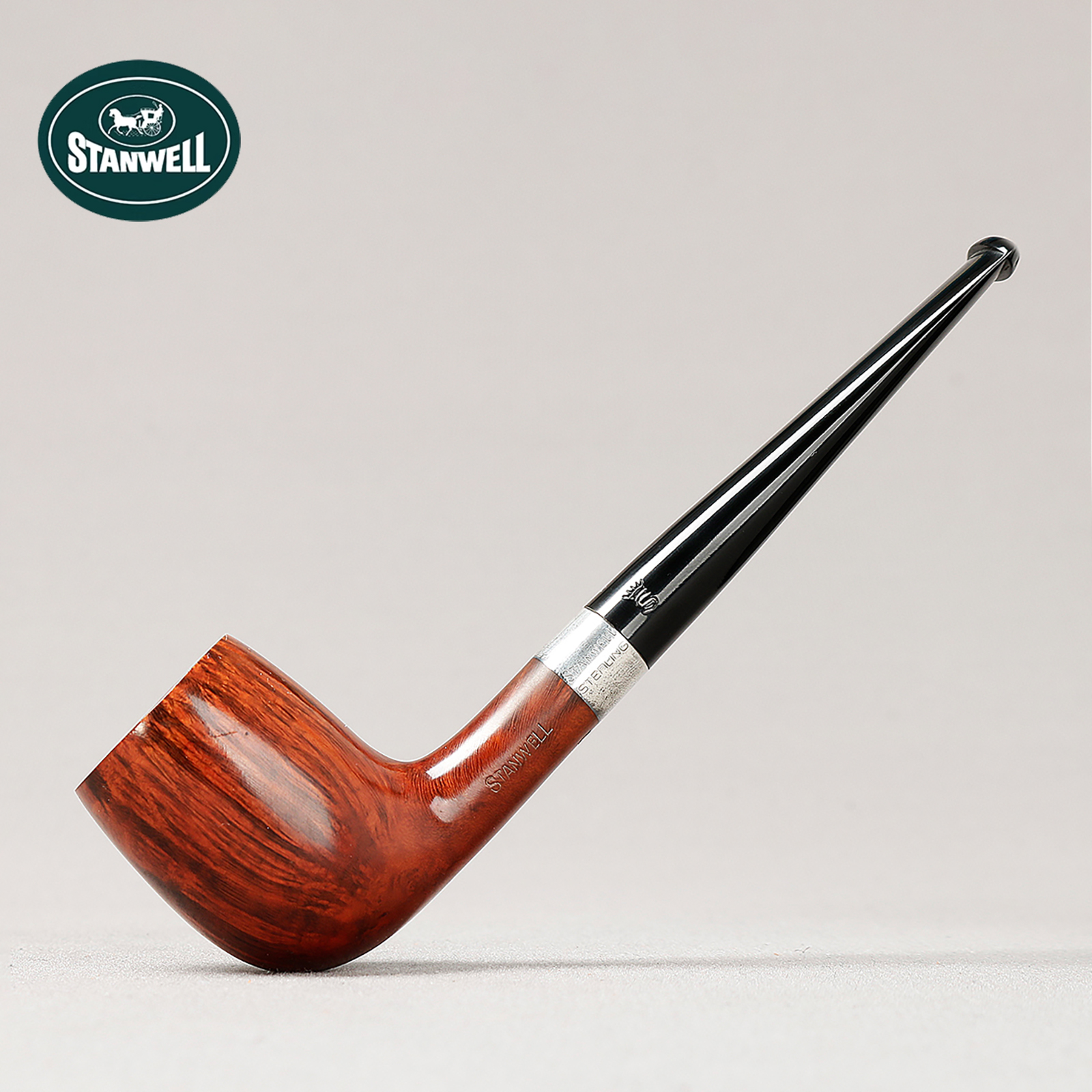 丹麦史丹威20年前全新老斗 空冠 51 光面撞球直斗 3mm 石楠木烟斗