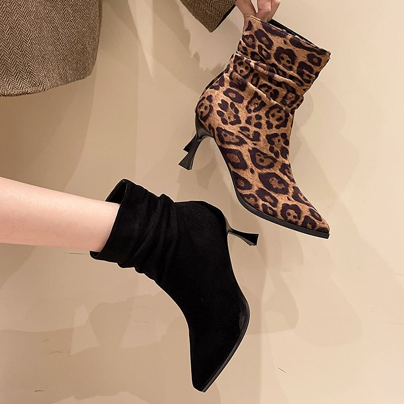 诗源女鞋【偶有微瑕  介意勿拍】时尚百搭时装靴短靴