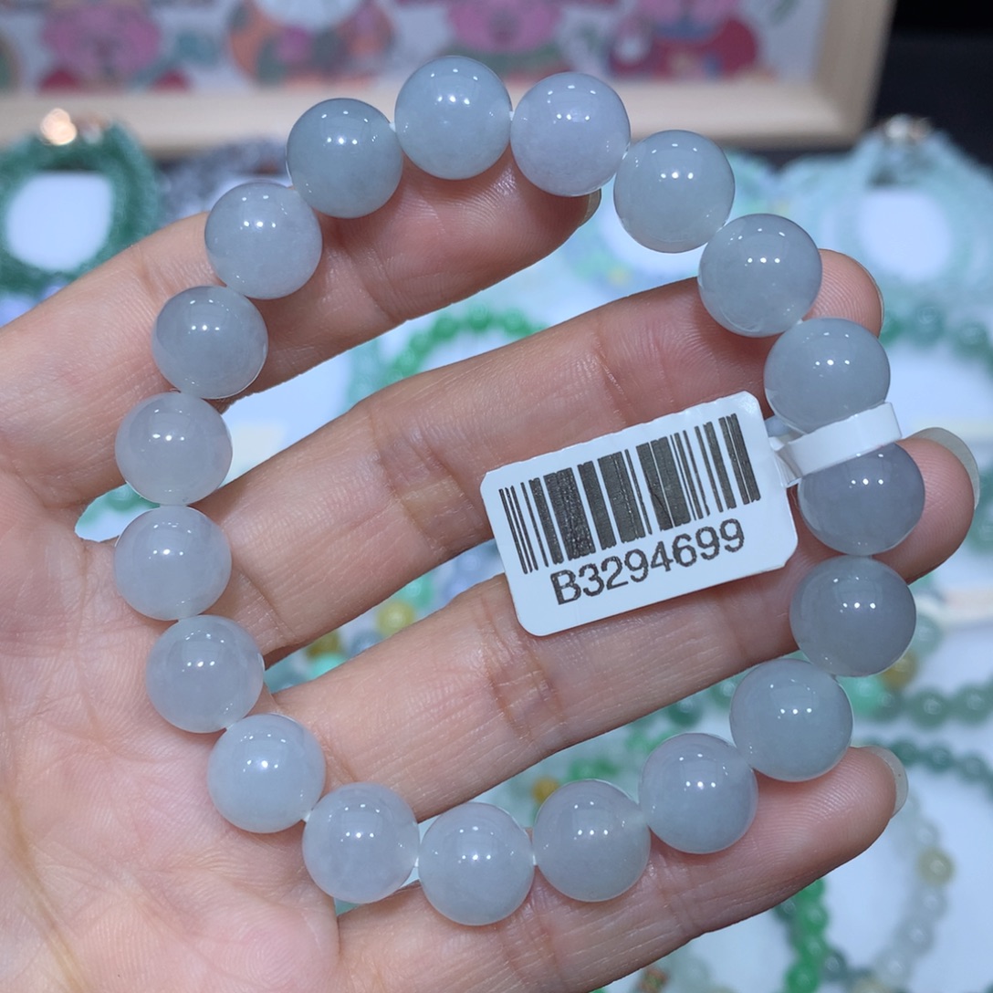 翡翠未镶嵌手链天然