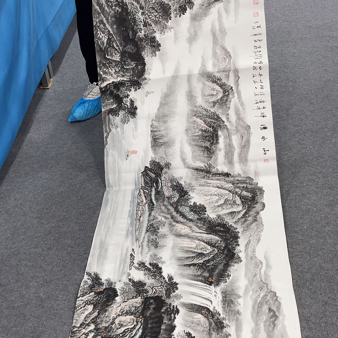 国画今天上午国画作品展示