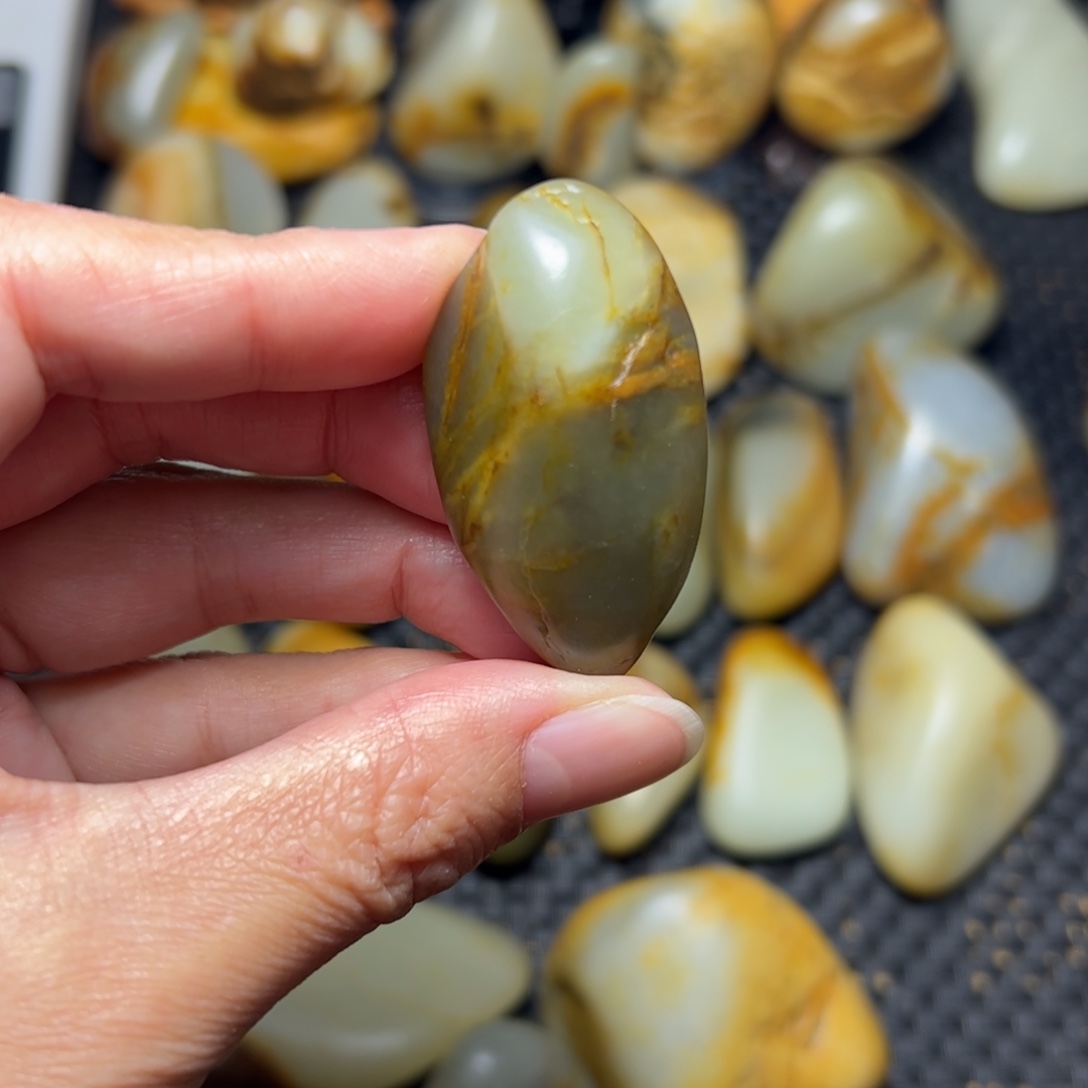 和田玉未镶嵌挂件44