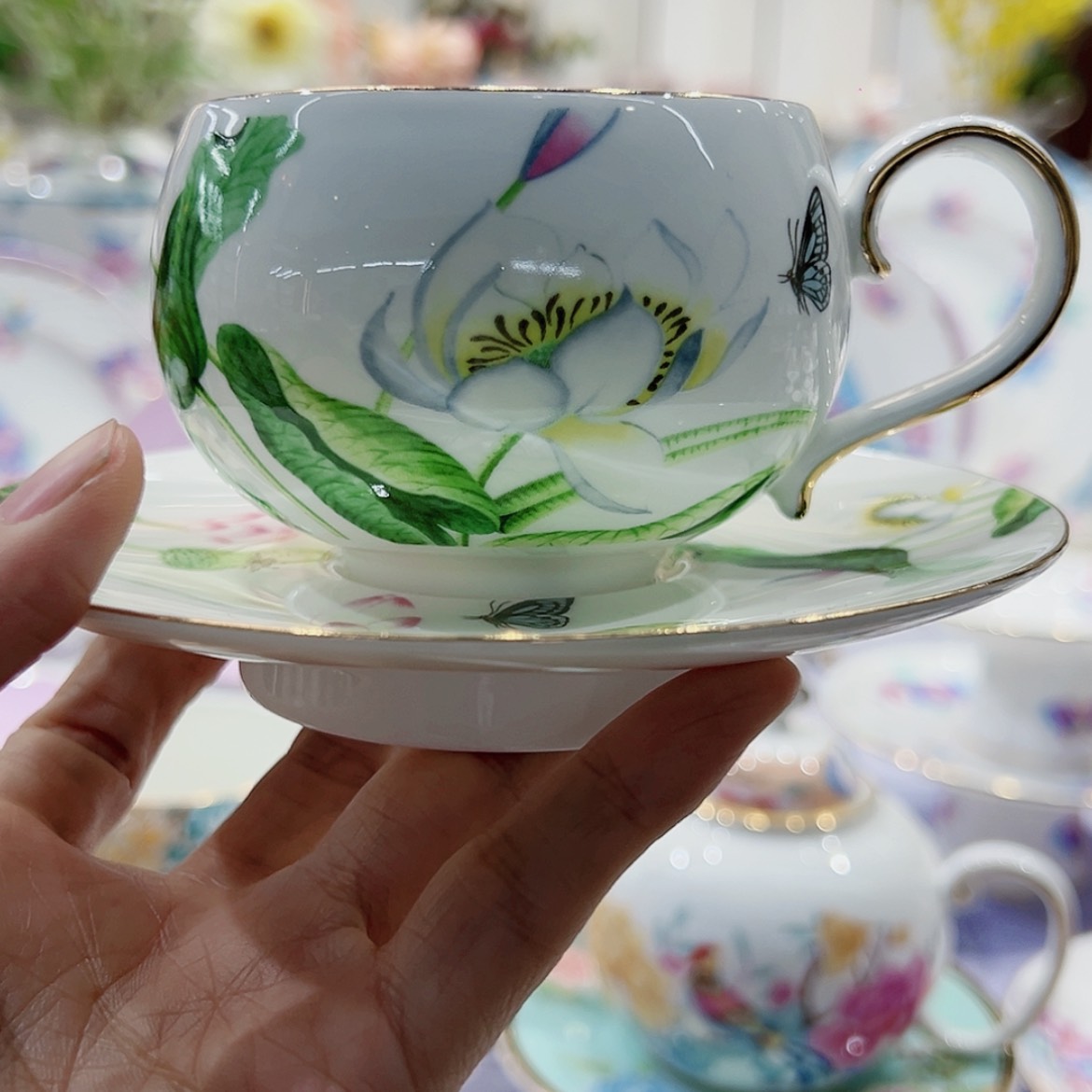 【闪购商品】骨瓷杯碟：