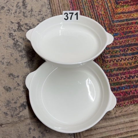 泥塑磁州窑出口尾货鲍鱼盘两只口径20