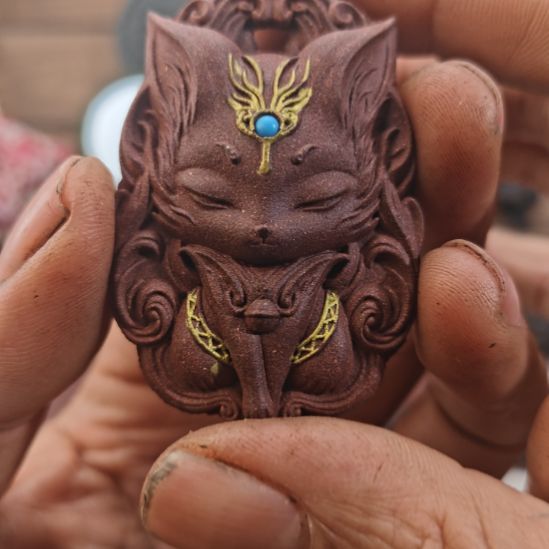 泥塑息肌香方镶嵌版九尾狐福利价