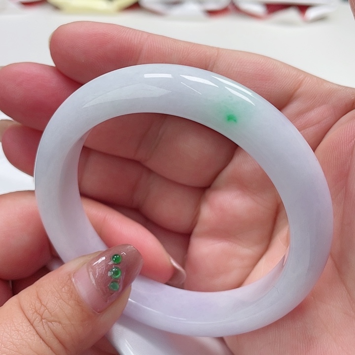 翡翠手镯未镶嵌缅甸翡翠手镯56圈