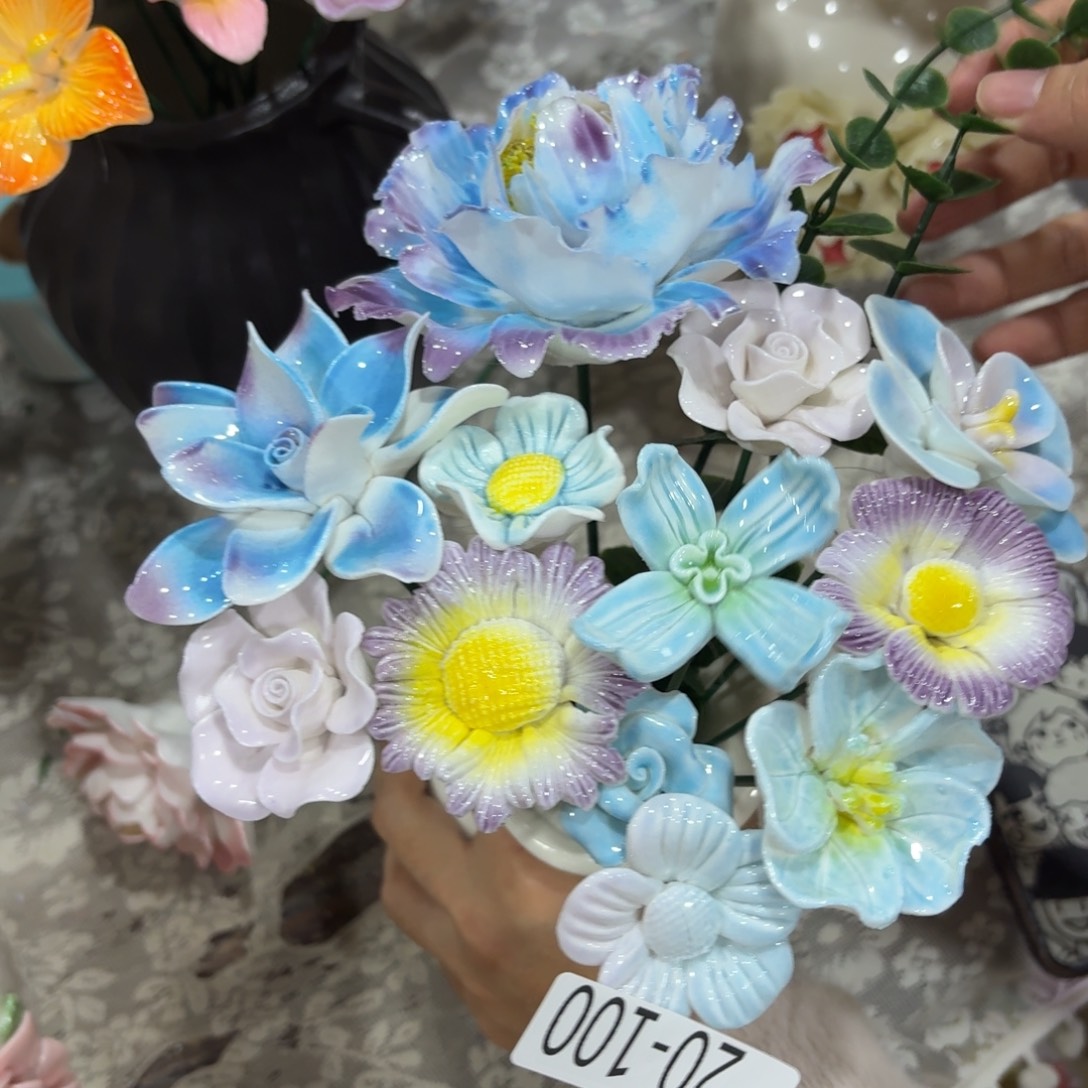 陶瓷花，20元发货，退款拉黑20100