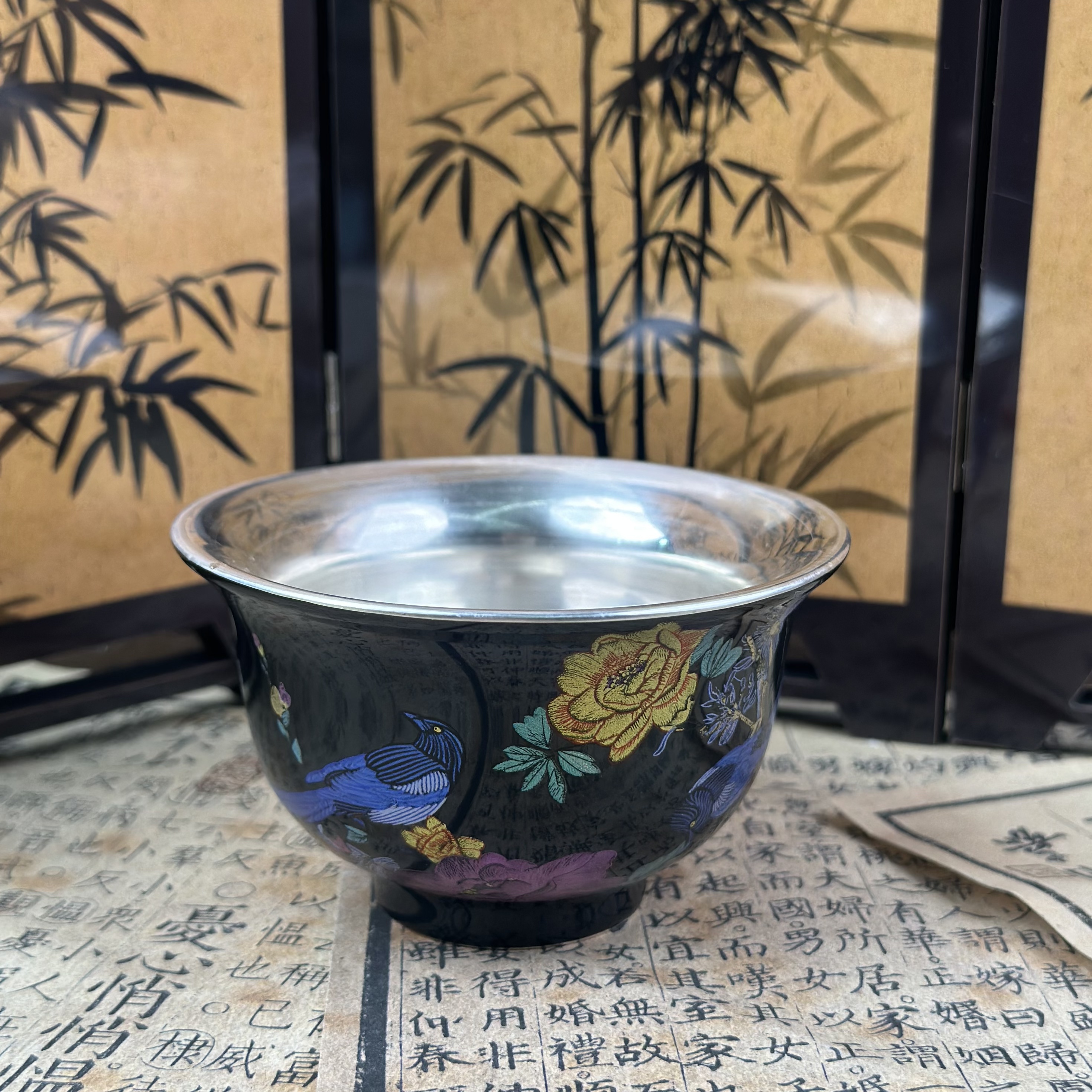 聚陶堂-黑底牡丹主人杯@ZH1302