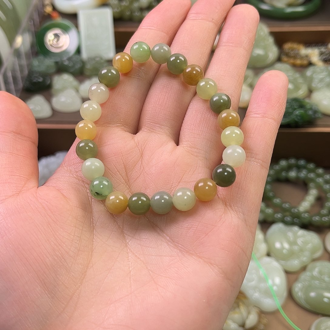 和田玉颈饰未镶嵌柚**丫