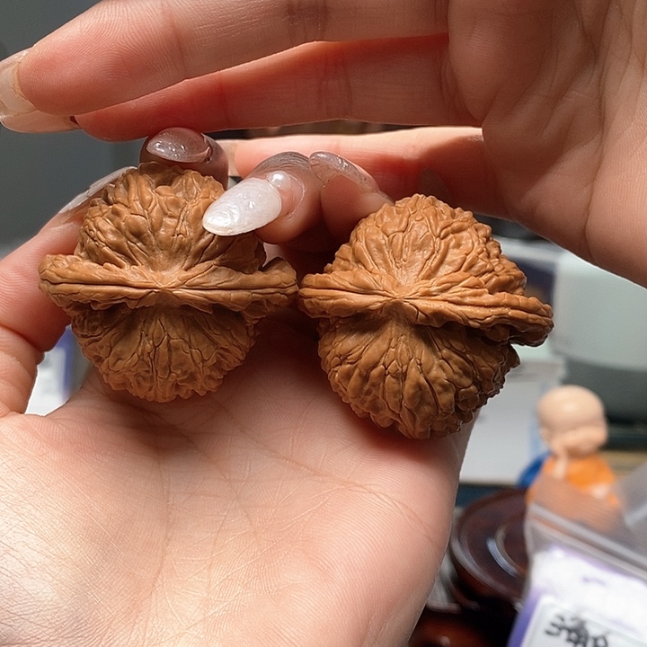 文玩核桃把件球白45