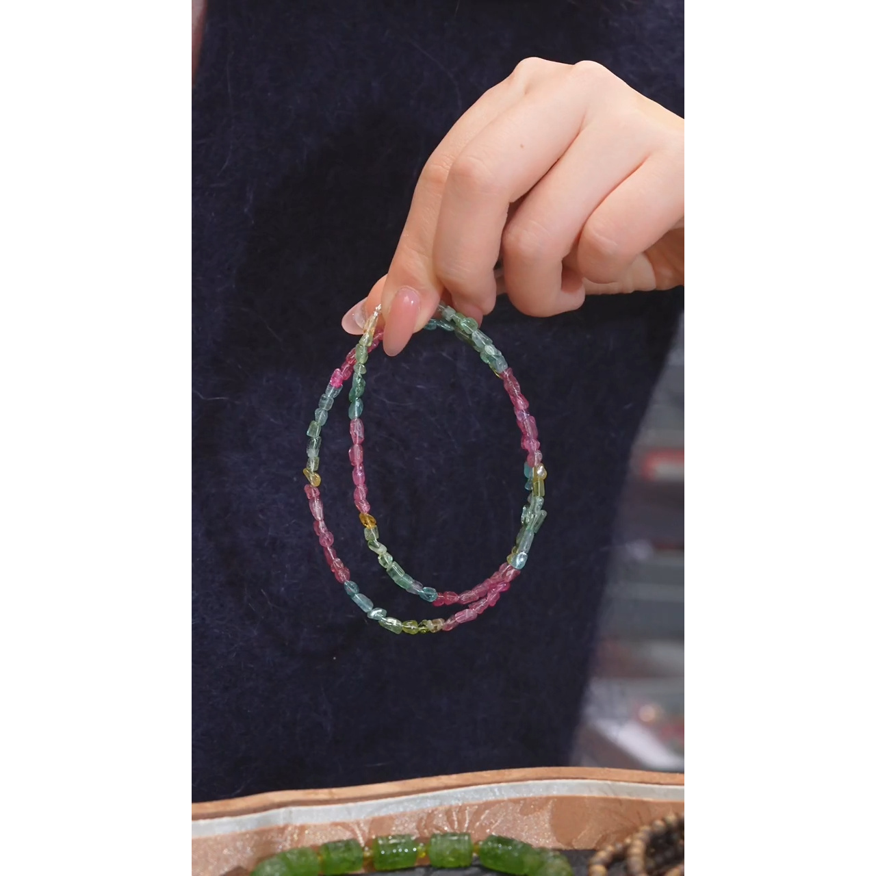 碧玺项链未镶嵌多样性发 卡3-4@@E9360