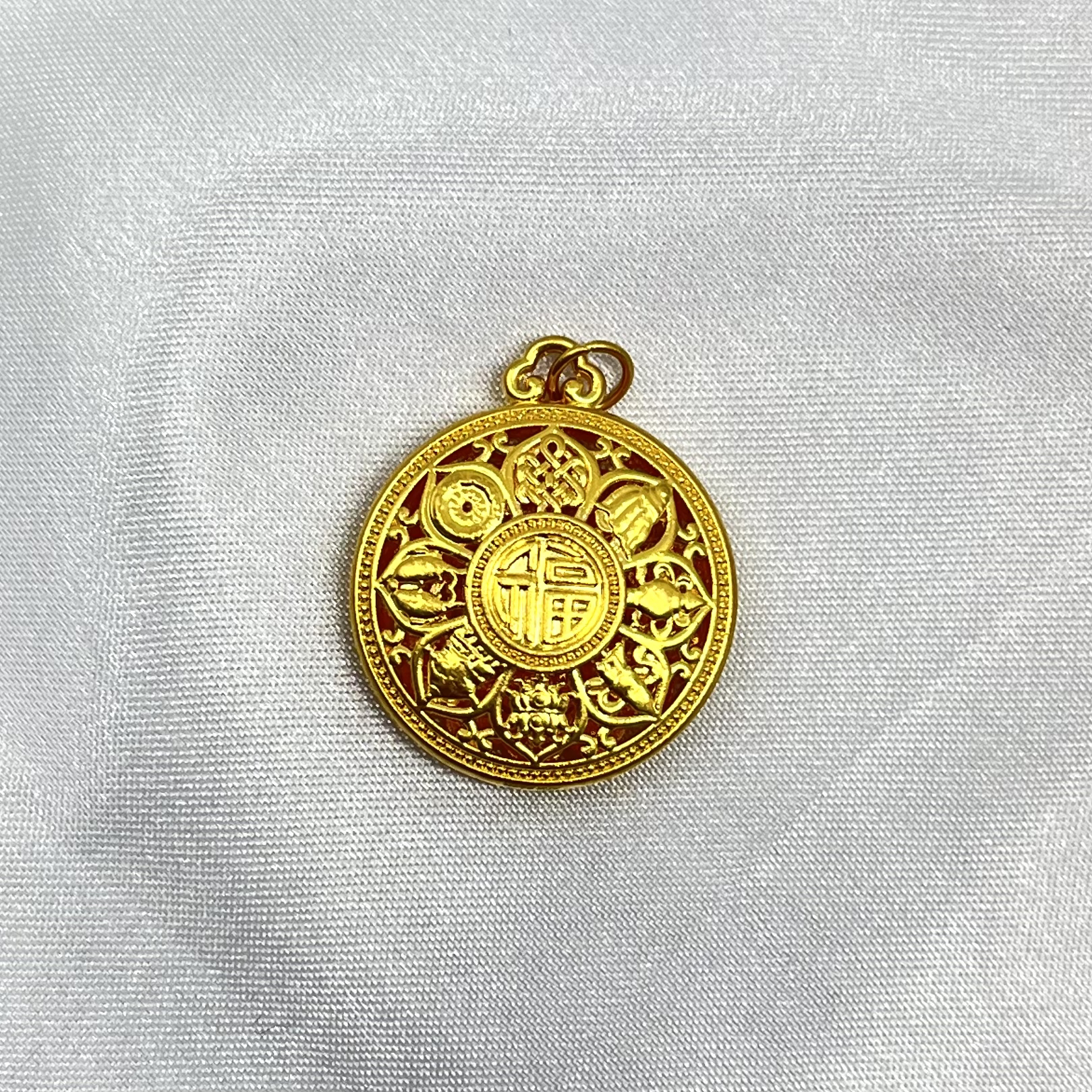 足金饰品/吉祥八宝罗盘（圆环）/1.47/1B5B2156/k