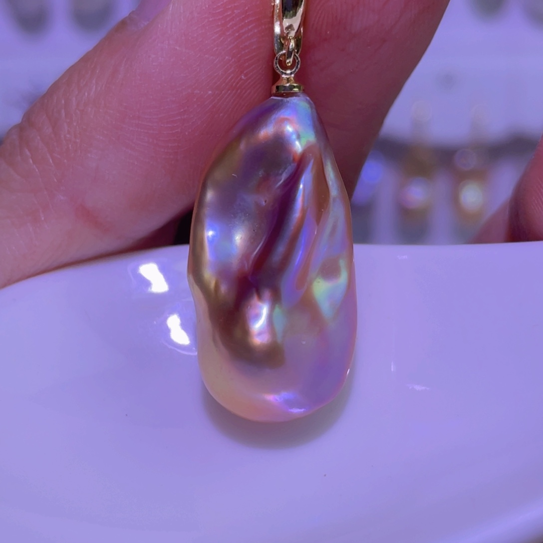 未镶嵌淡水珍珠天然淡水珍珠吊坠