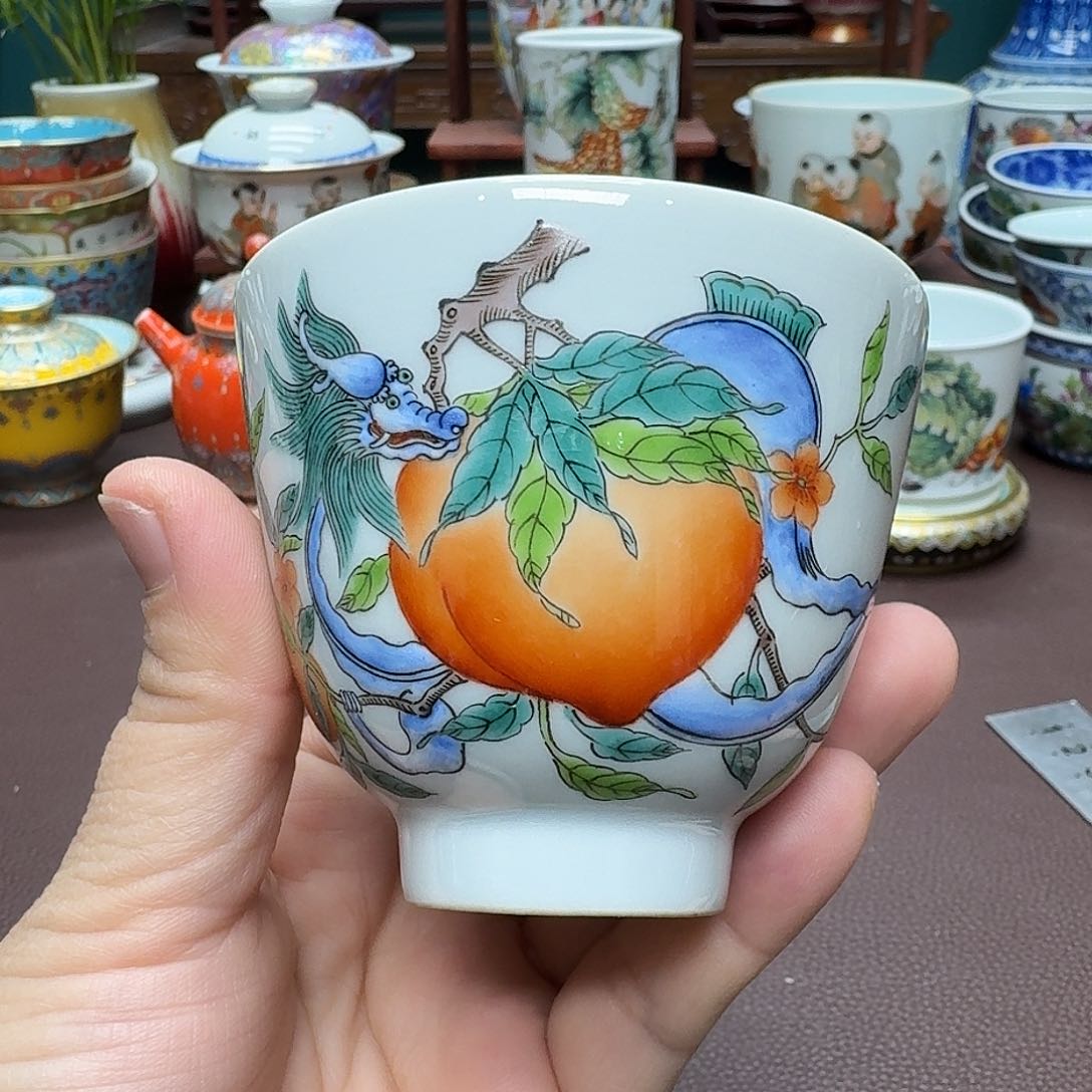 瓷片景德镇仿古手工制作精品展示