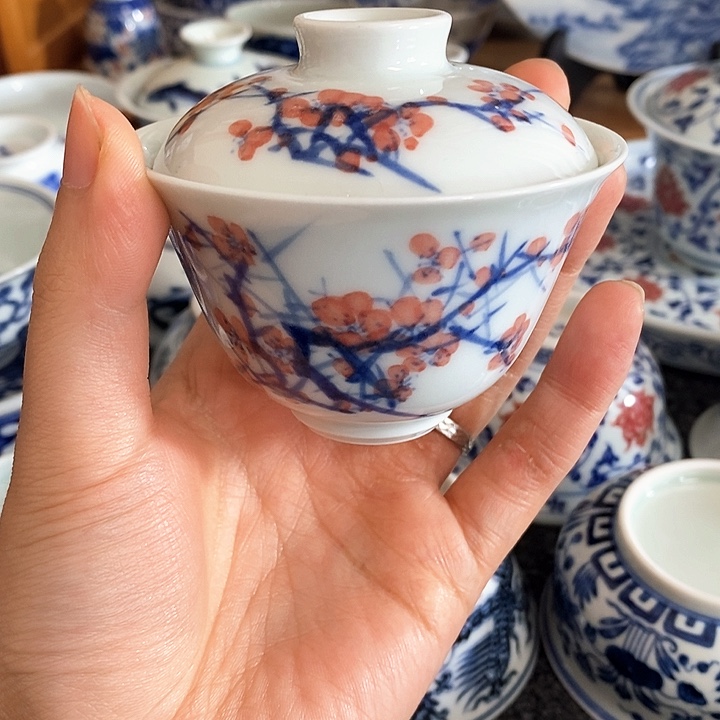 【至坤】红梅小容量盖碗