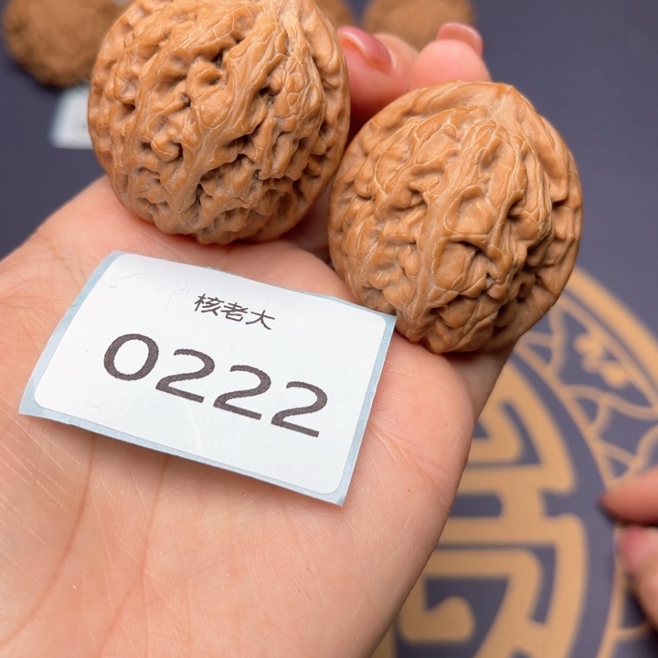 文玩核桃把件40红锦鲤 0222