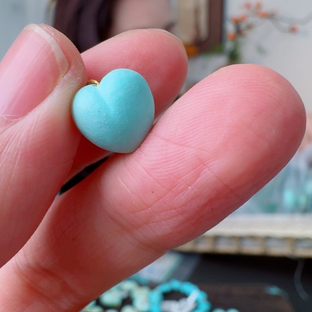 绿松石未镶嵌挂件