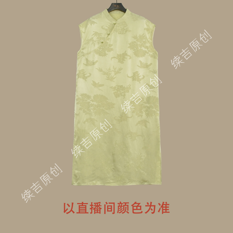 原创设计24-1039【醉挽清风】夏季复古日常文艺中国风连衣裙