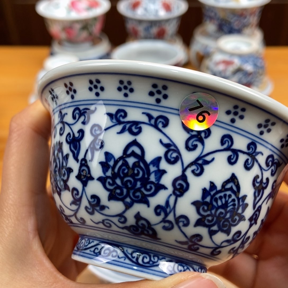 手绘现代茶具非古董